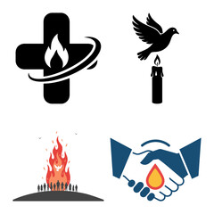 Mother and Child Protection Shield and Graduation Faith Icon Bundle