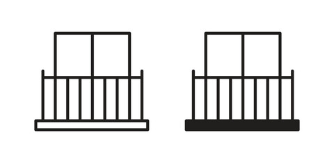 Fototapeta premium Balcony icon. modern vector symbols set