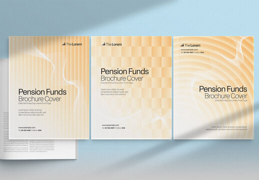 Modern Corporate Brochure Cover Template for Business Report & Booklet Cover