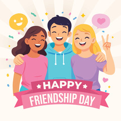 Happy friendship day - celebrate with friends