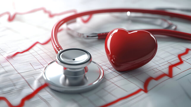 stethoscope and ecg