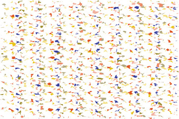 A colorful confetti background with various shapes and sizes