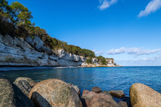 Stevns Klint Kreideklippen an der Ostsee in D&auml;nemark &ndash; Weltnaturerbe
