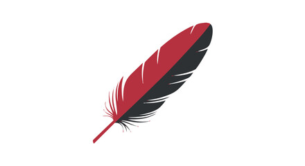A red and black feather © MSF