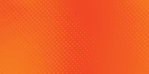 Comic orange background with halftone. gradient in pop art retro style. halftone dotted background. dots pop art comics © Sultan