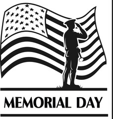 Illustrator Artwork a memorial day typography