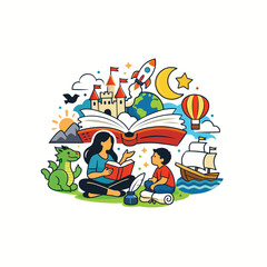 A colorful illustration celebrating world down syndrome day with a child and global imagery high-quality