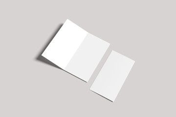 DL Bifold Blank Mockup