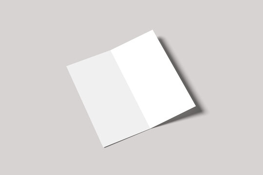 DL Bifold Blank Mockup