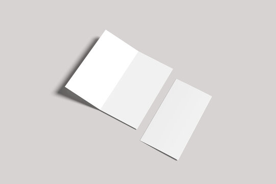 DL Bifold Blank Mockup