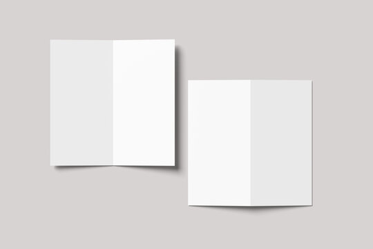 DL Bifold Blank Mockup