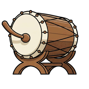 Islamic drum beduk vector 