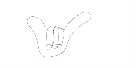 Obraz premium Feather pen drawing or writing. Continuous line drawing.