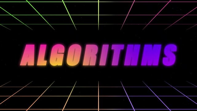 ALGORITHMS ANIMATION WITH GRID BACKGROUND