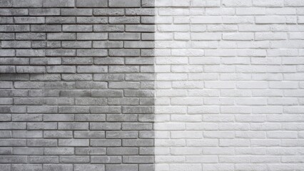 Gray and white brick wall texture background