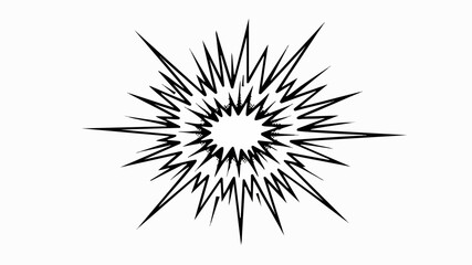 Obraz premium Explosion burst graphic element abstract starburst shape.