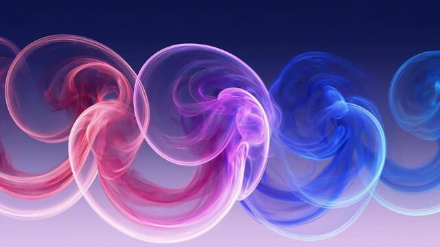 Colorful smoke swirls in gradient background, creating abstract art design element