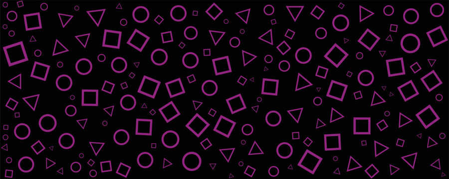 squid game geometric shapespink signs circle, square, triangle