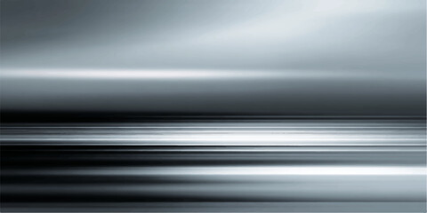 Fototapeta premium Abstract brushed metal texture background with blue horizontal light lines and metallic design