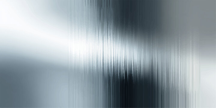 Polished silver brushed metal background featuring a shiny stainless steel texture with abstract industrial lines and a gray aluminum plate pattern design