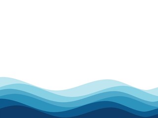 blue wave background, sea waves, waves seamless pattern