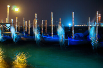 gondolas in venice