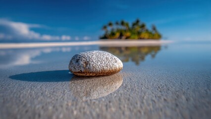 Zen Stone on Beach