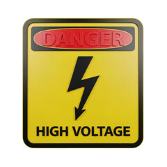 Fototapeta premium High Voltage Danger Sign
