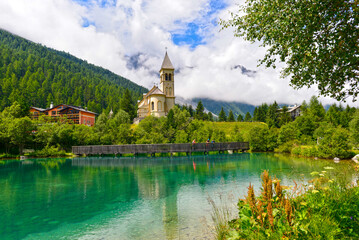 Bergdorf Sulden (Solda) in Südtirol, Italien 