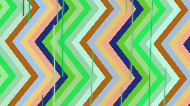 Dynamic Aztec-inspired Geometric Pattern with Vibrant Colors for Visual Art Design