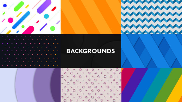  10 Backgrounds with color control