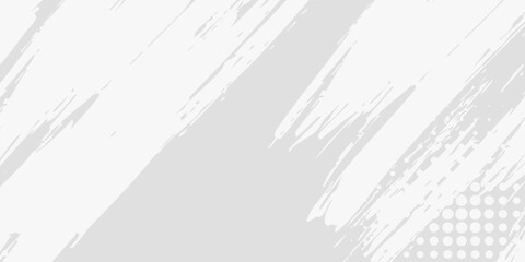 Obraz premium Modern abstract background featuring white brush strokes and dotted halftone accents