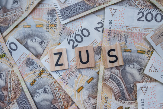 Polish Zloty Banknotes ZUS Social Insurance Payments