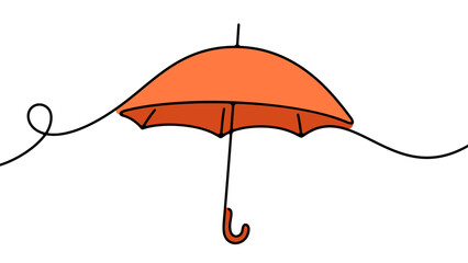 Umbrella, weather and rain, graphic design. Parasol, rainy, rainfall and downpour, vector design and illustration