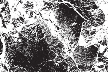 High Contrast Black and White Abstract Grunge Texture Background