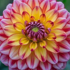 Obraz premium Dahlia flower bursts with vibrant colors