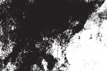 High Contrast Abstract Grunge Texture with Distressed Black Ink Splatter