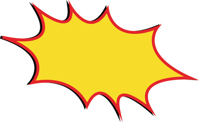 Abstract comic brust. Blank tag design. Retro empty comic speech bubble. Cartoon exclusive font label tag expression. Manga speed burst frame.