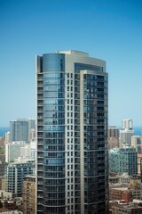Fototapeta premium View of Chicago Building at Sunrise