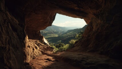 Cave Opening Overlooking Valley