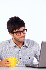 Young modern student