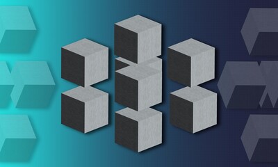 Obraz premium abstract cubes background