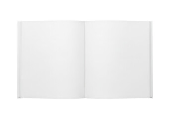 A blank white rectangular object divided into two sections on a plain white background.