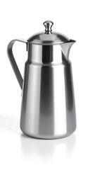 Fototapeta premium Stainless Steel Coffee Pot on White Background.