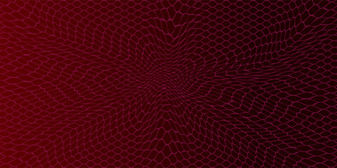 Fototapeta premium Seamless Fishing Net Pattern of Pseudo Irregular Mesh Cells of Red Color. Eps 10