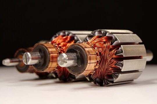 Rotors of electric motors from small household appliances