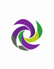 Fototapeta premium Swirling Shapes Abstract Design Creates a Dynamic and Eye Catching Visual Appeal