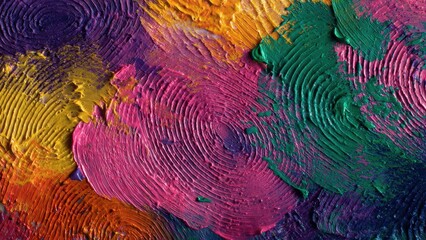 Colorful Abstract Oil Painting Texture