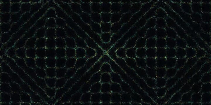 Vibrating Metal Plate Creating Chladni Resonance Pattern animation in a Laboratory Setting