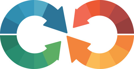 Circular Process Arrows Icon.